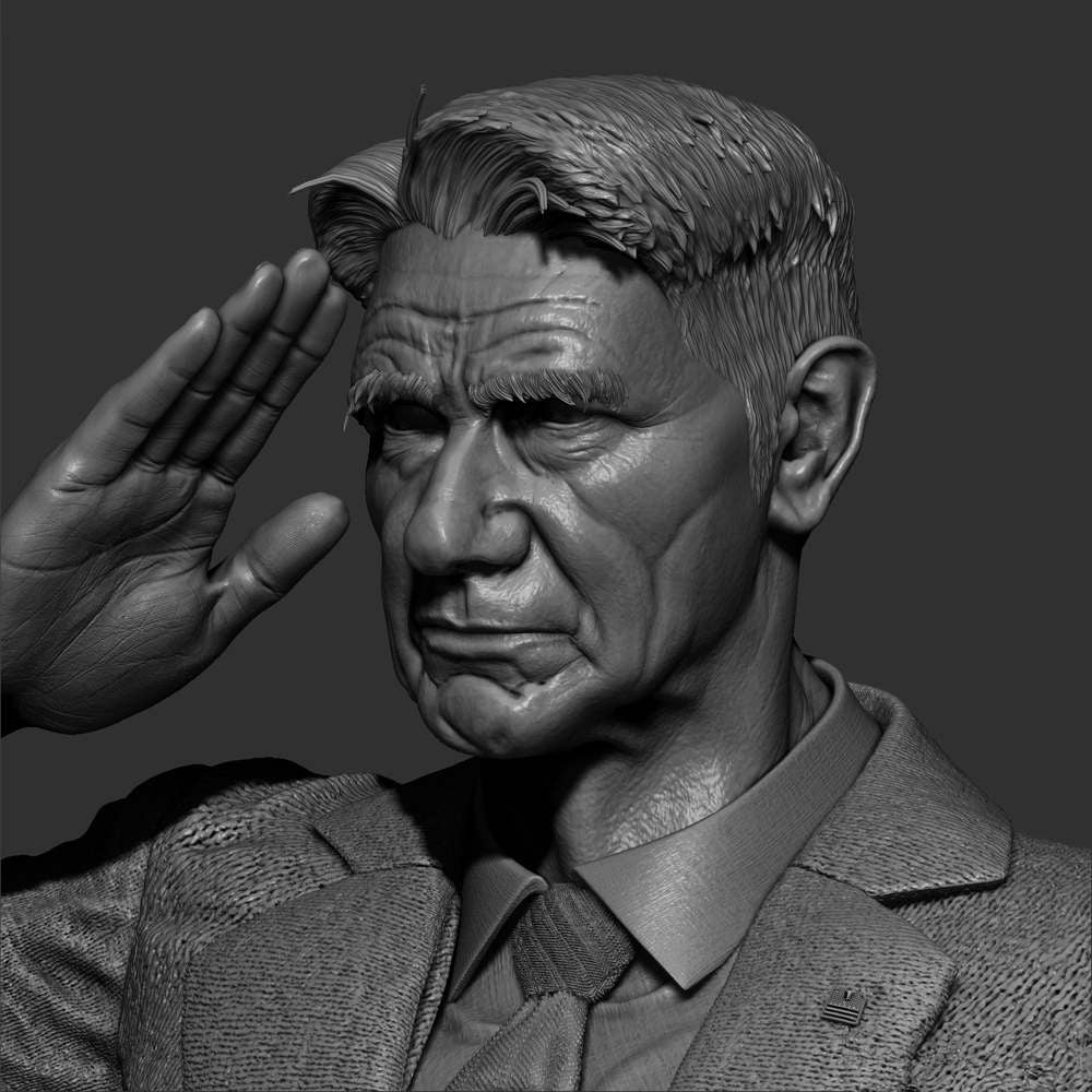 General Thaddeus Ross - Sculpture