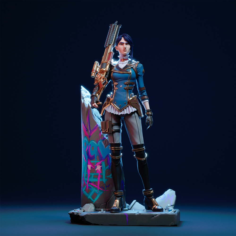 League of Legends - Caitlyn - Sculpture