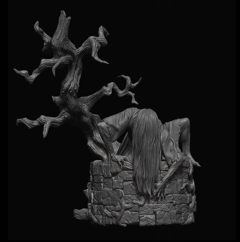 Samara (The Ring) - Sculpture