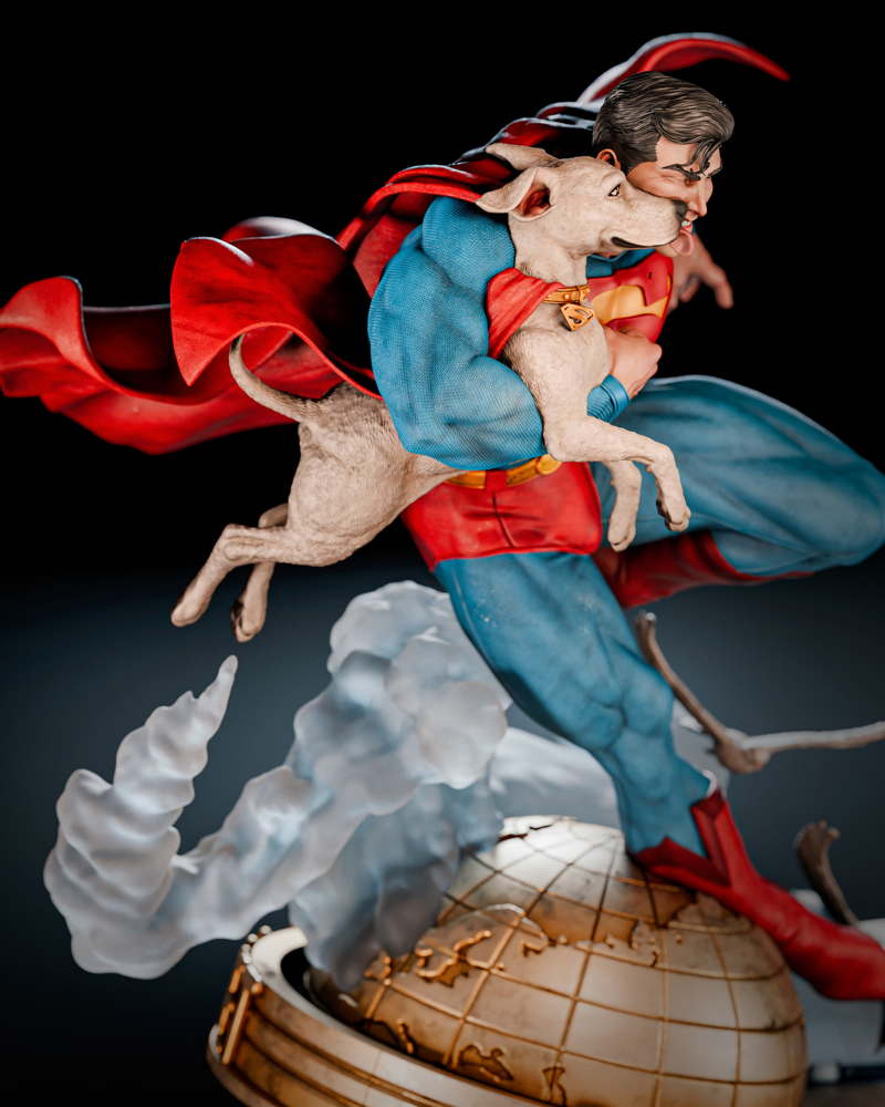 Superman & Krypto – Sculpture