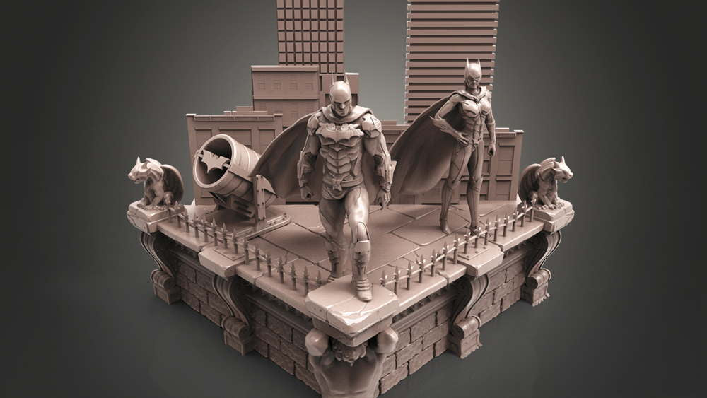 Batman and Catwoman #2 - Diorama