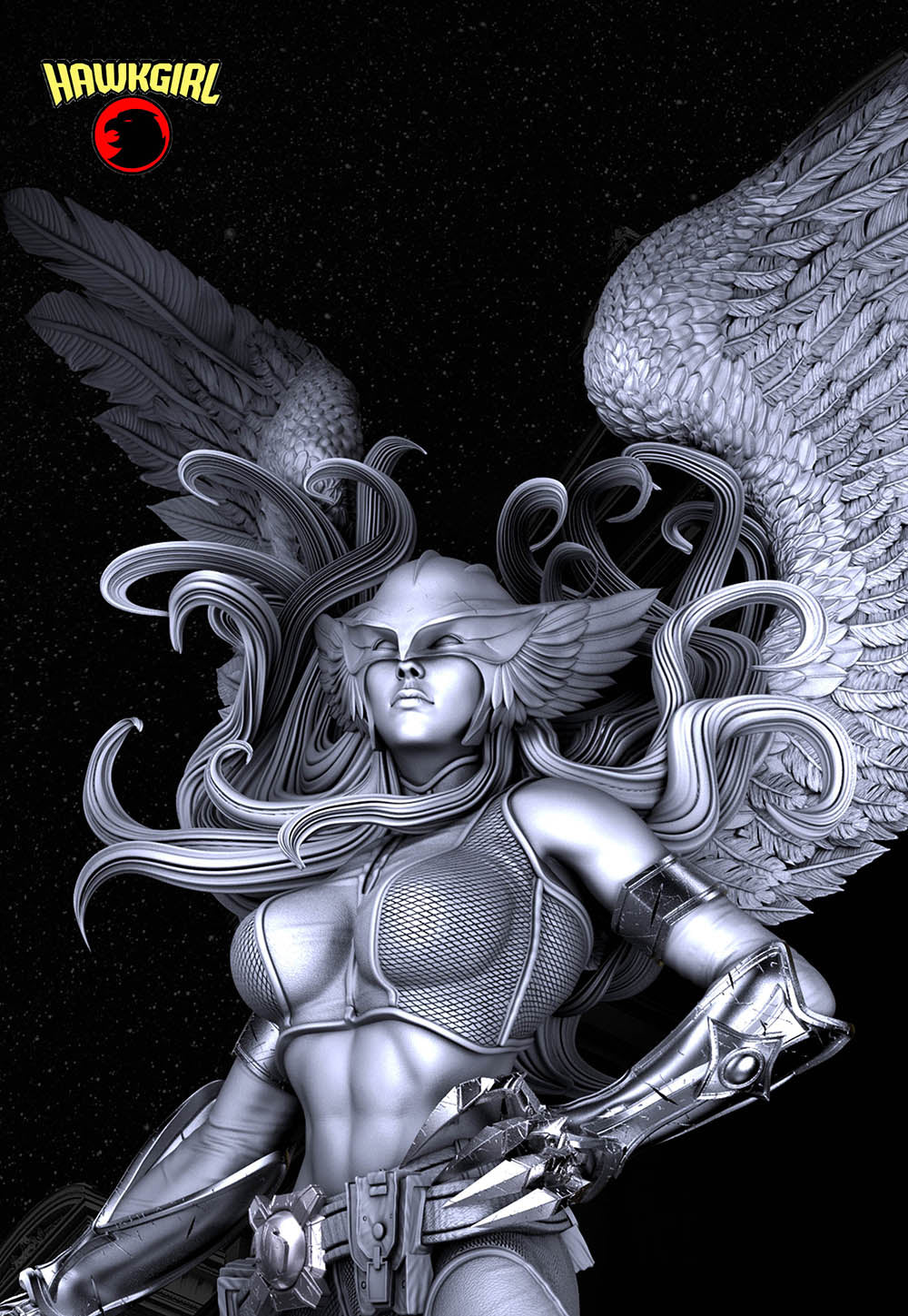 HawkGirl - Sculpture