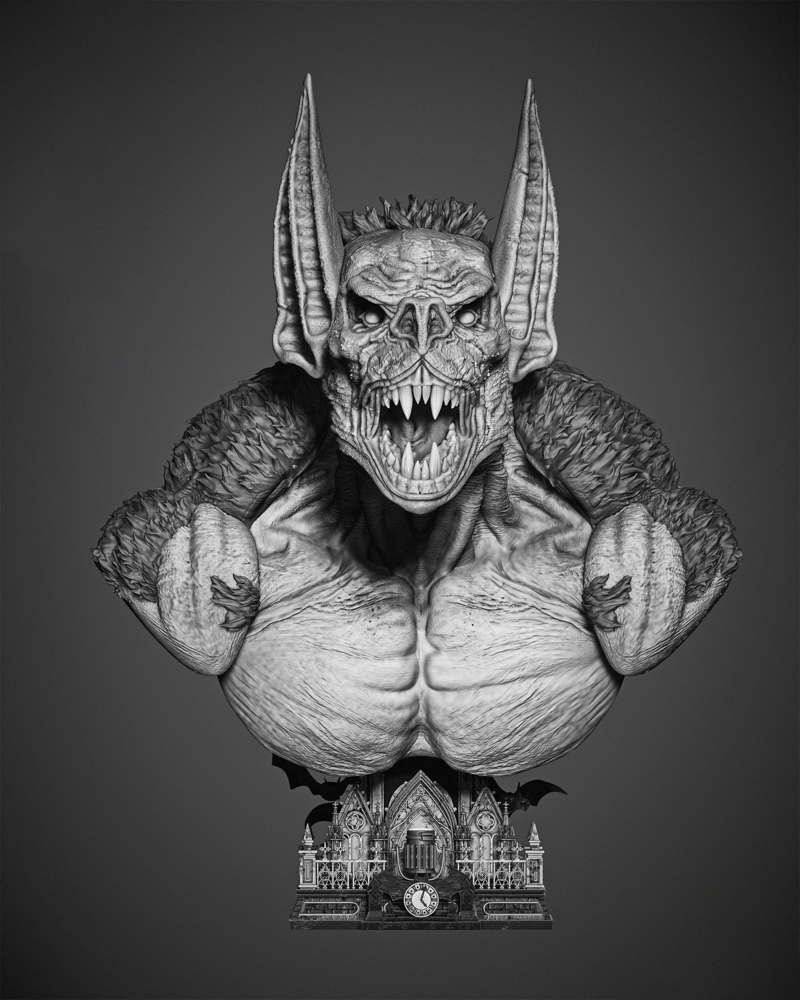 Man Bat - Portrait Bust