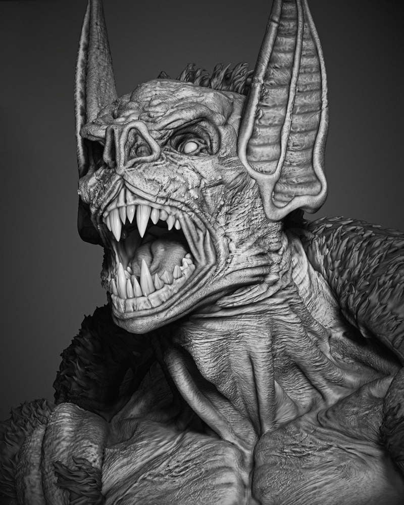 Man Bat - Portrait Bust