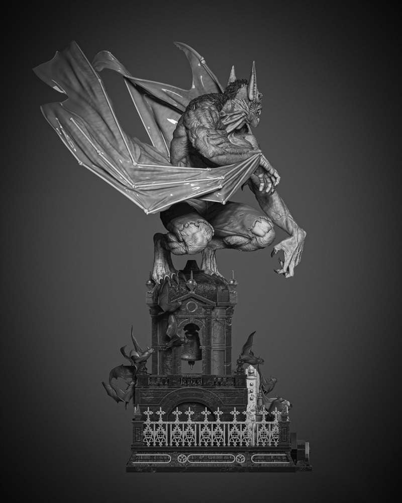 Man Bat - Sculpture