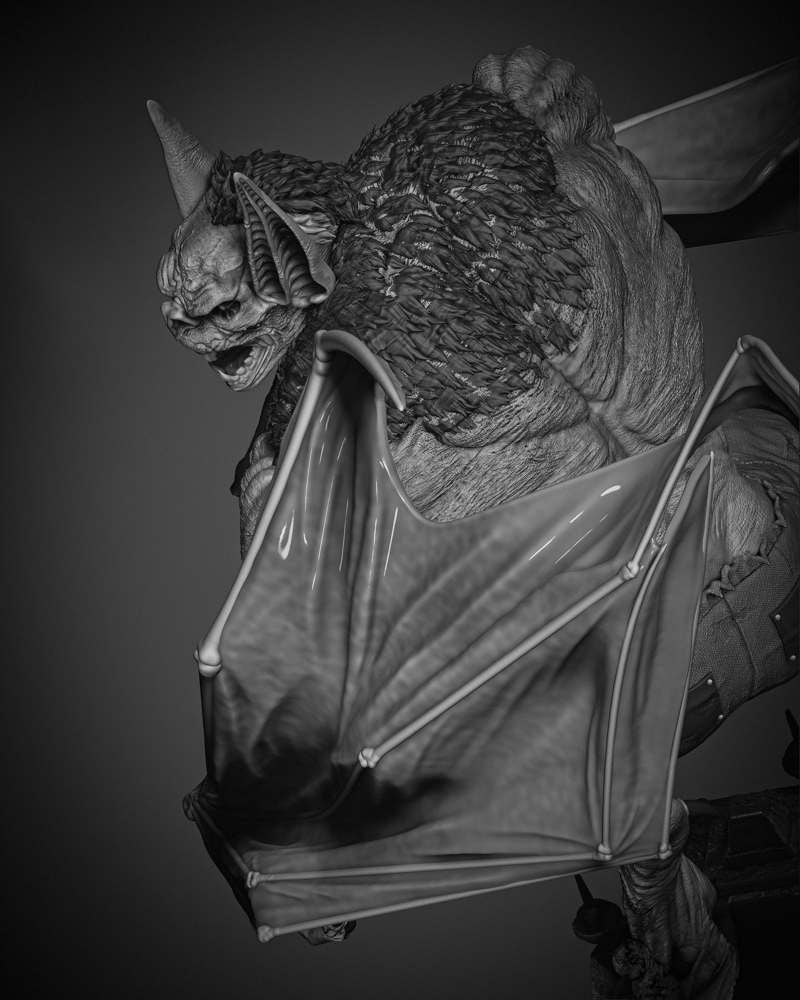 Man Bat - Sculpture