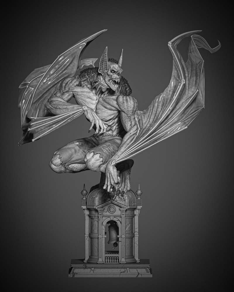 Man Bat - Sculpture