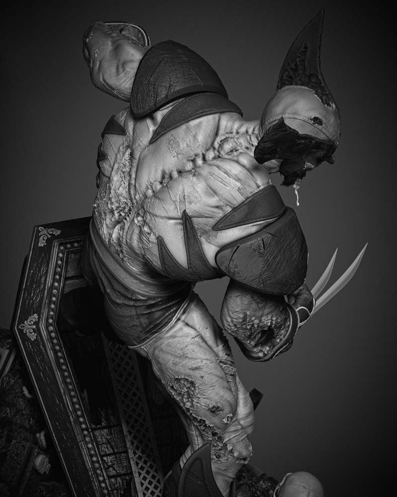 Wolverine Zombie - Sculpture