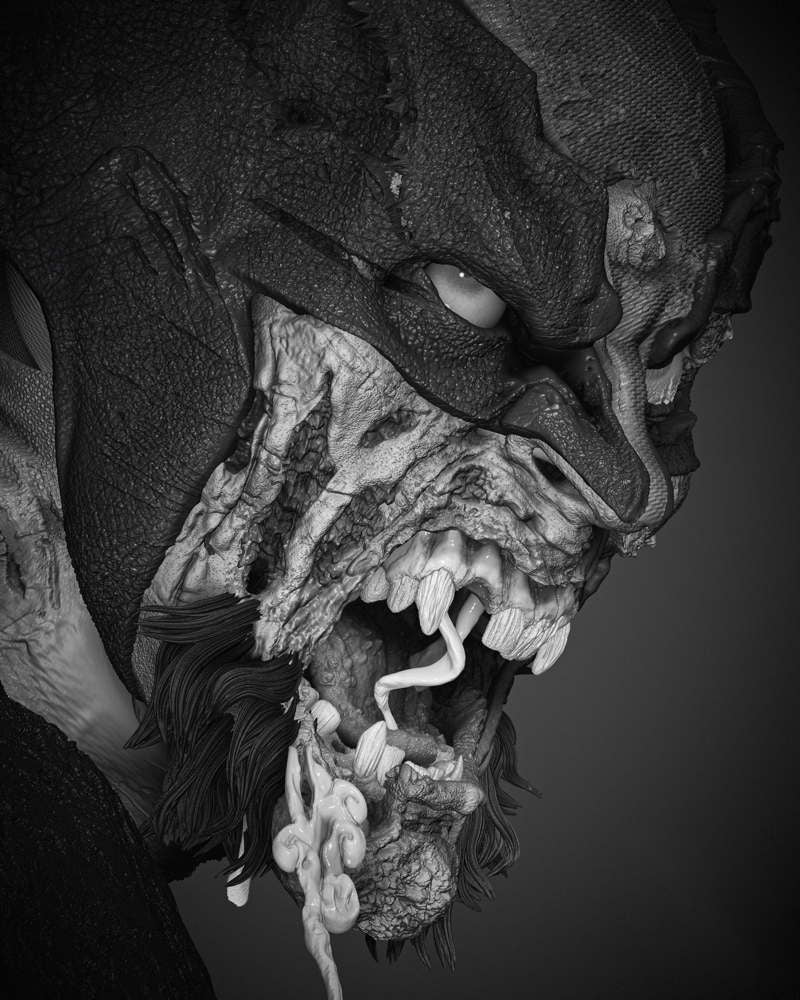 Wolverine Zombie - Sculpture