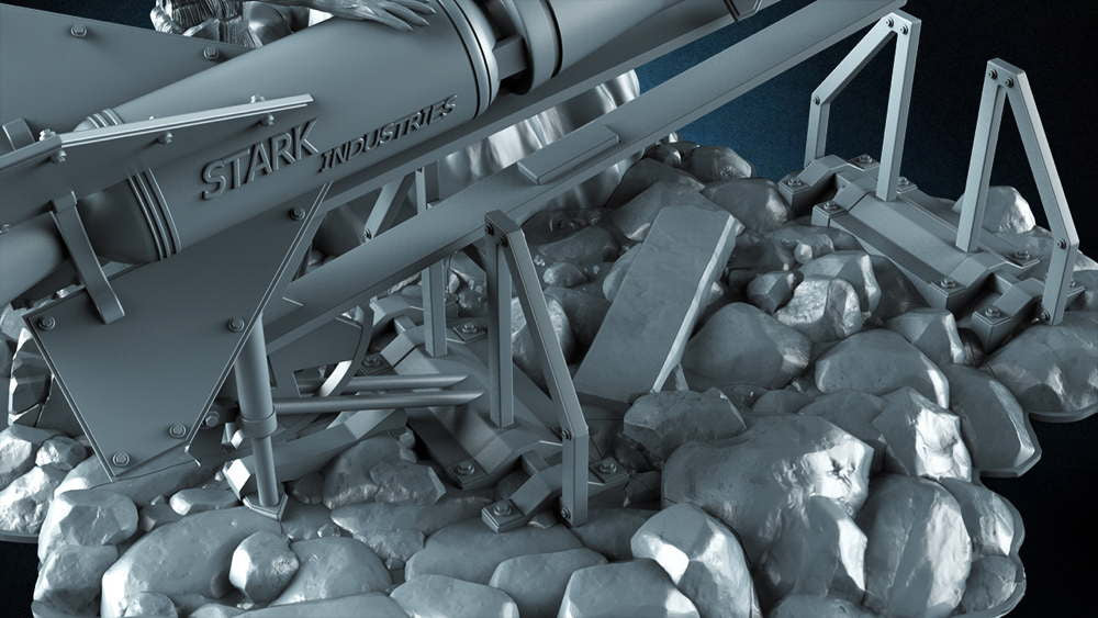 Rocket and Groot - (Missile) - Diorama