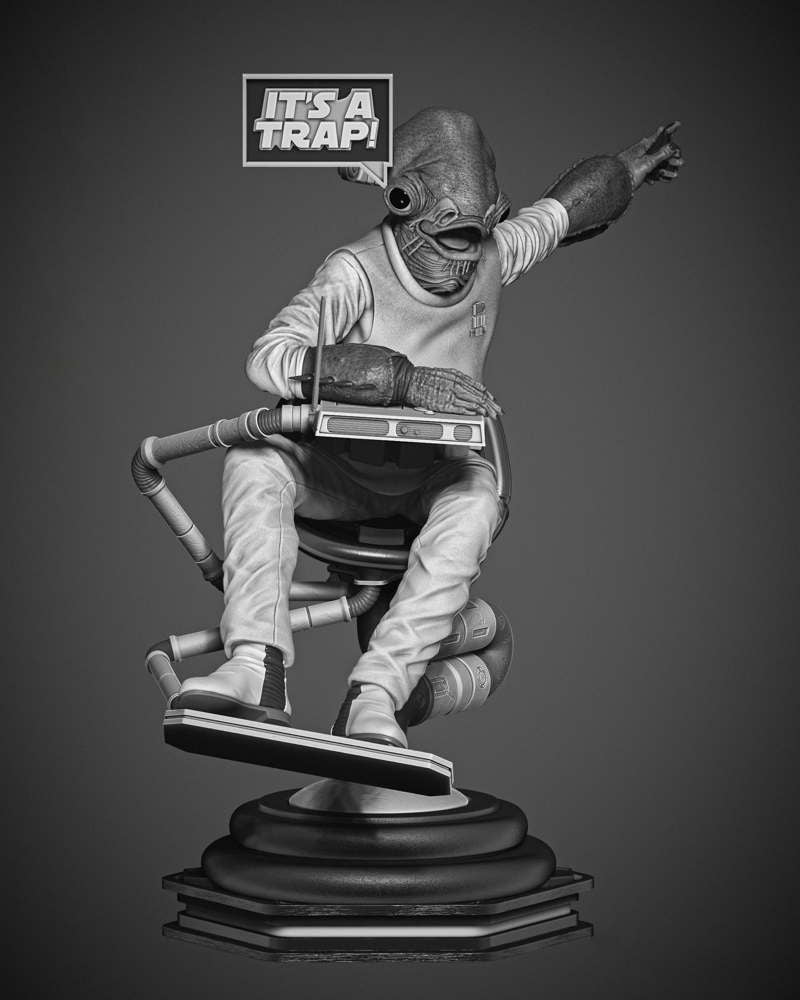 Ackbar Admiral - Sculpture