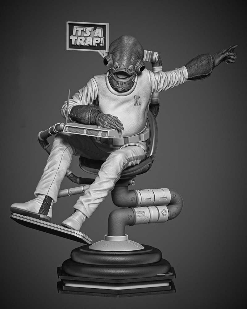 Ackbar Admiral - Sculpture