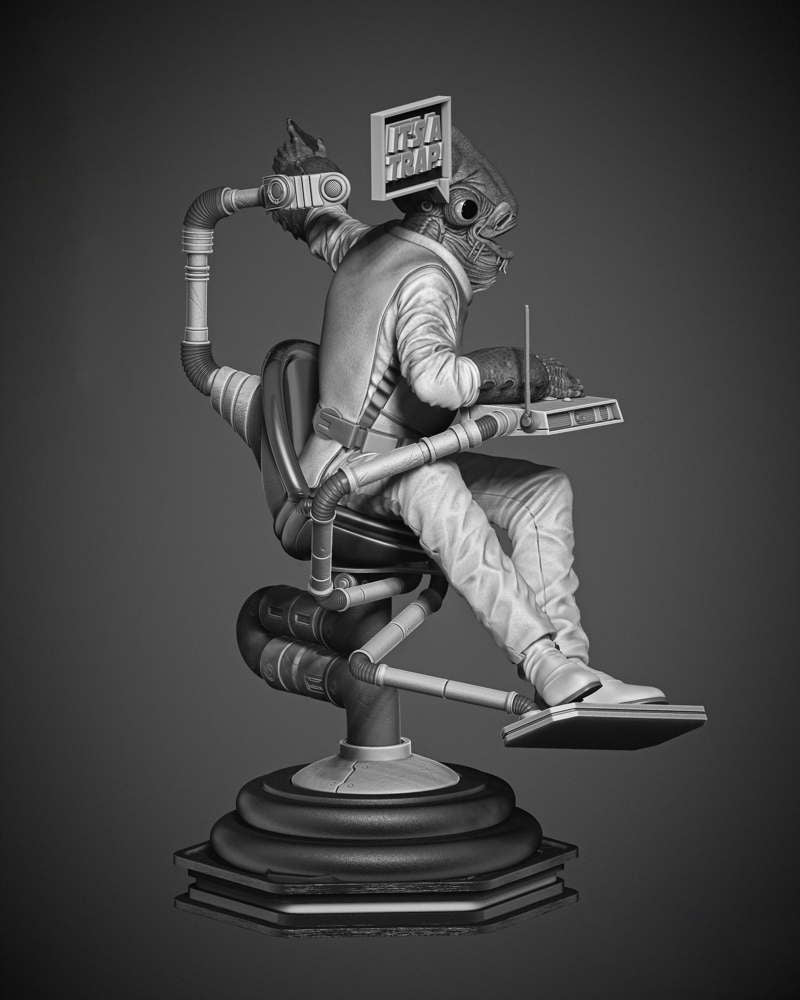 Ackbar Admiral - Sculpture