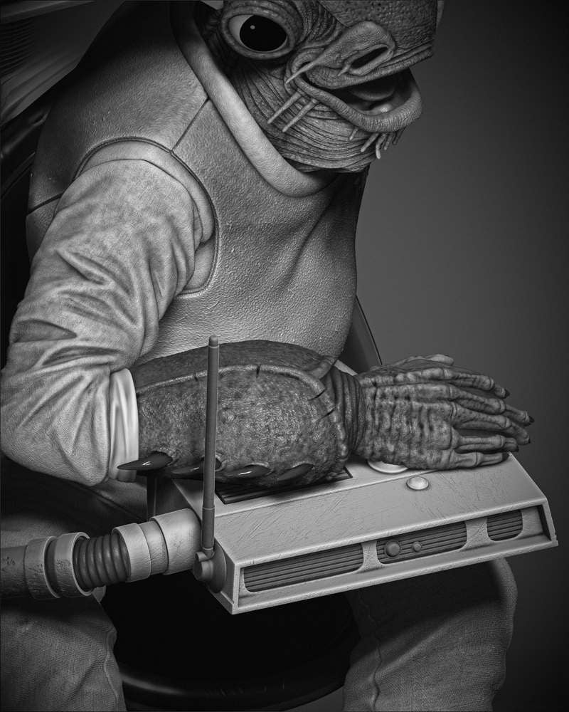 Ackbar Admiral - Sculpture