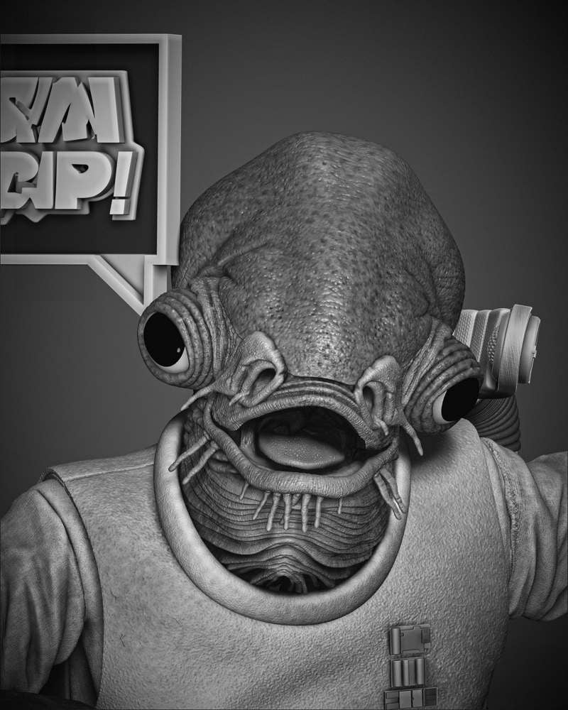 Ackbar Admiral - Sculpture