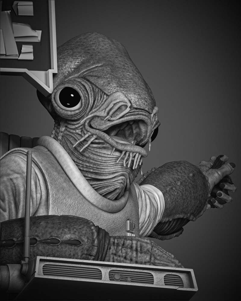 Ackbar Admiral - Sculpture