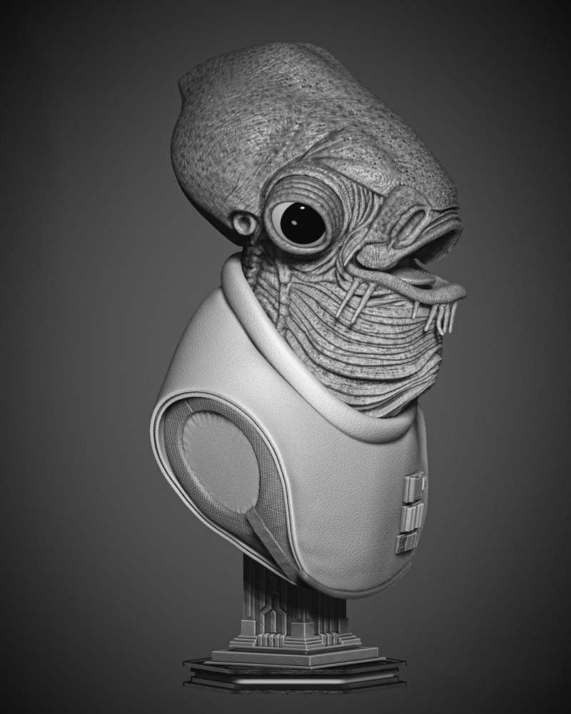 Ackbar Admiral - Portrait Bust