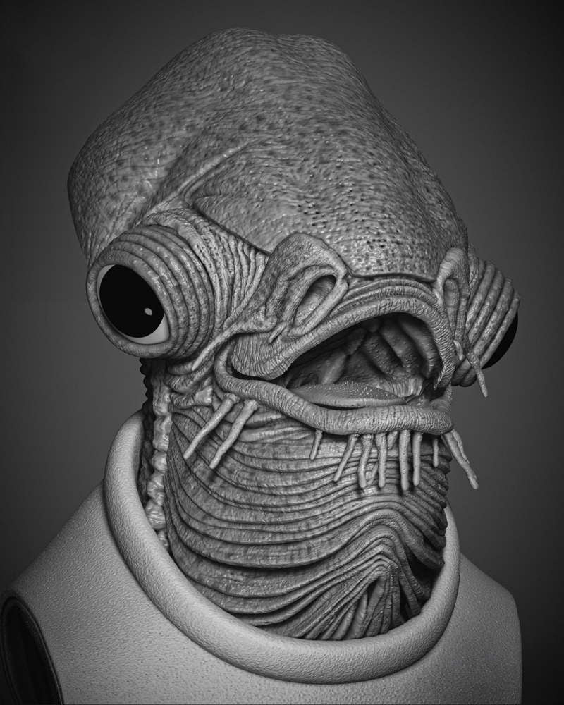 Ackbar Admiral - Portrait Bust