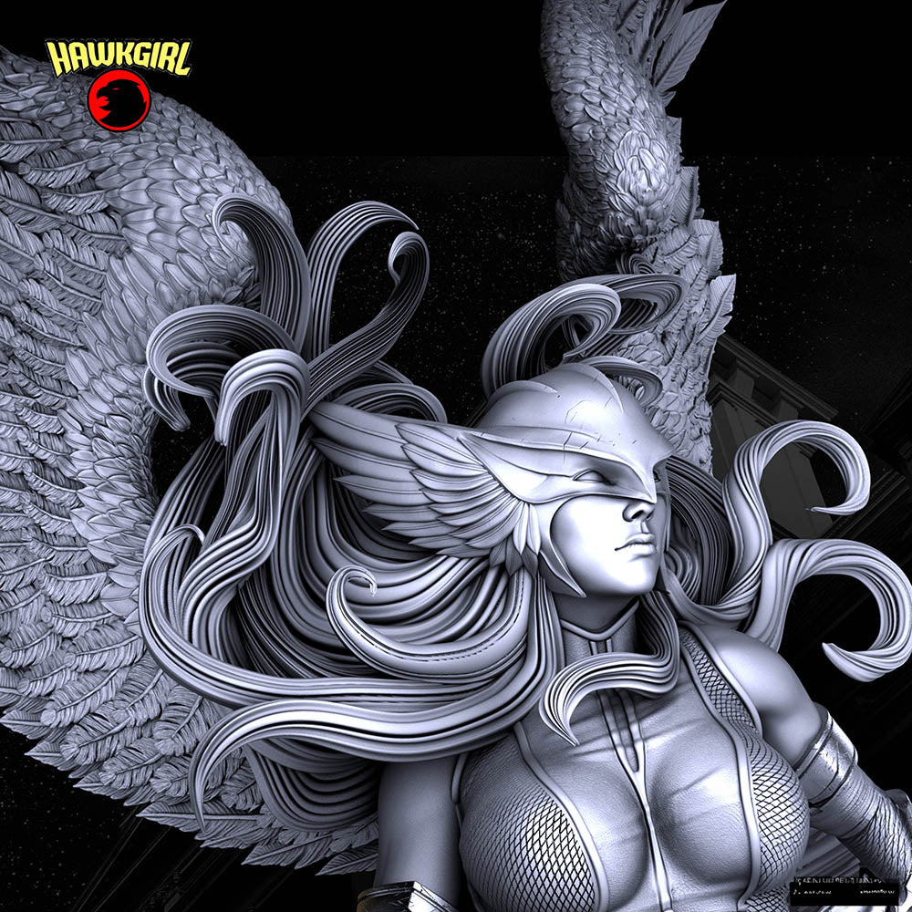 HawkGirl - Sculpture