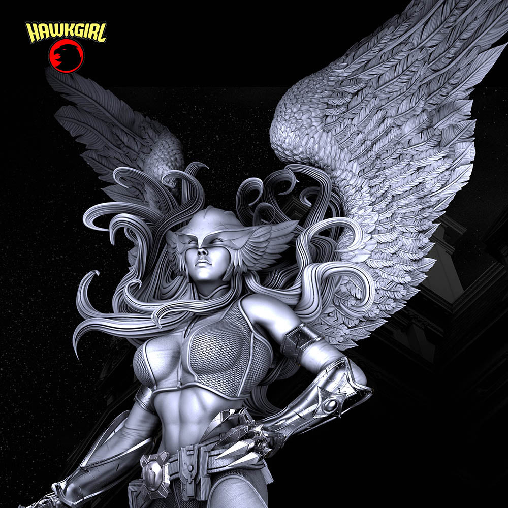 HawkGirl - Sculpture