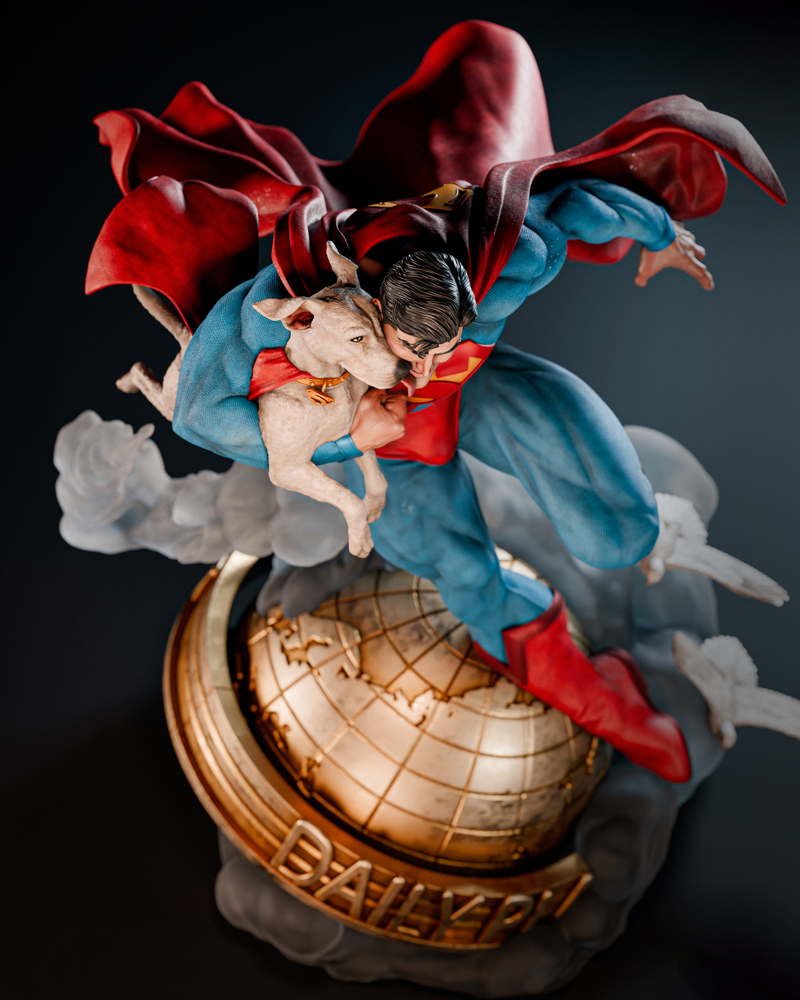 Superman & Krypto – Sculpture