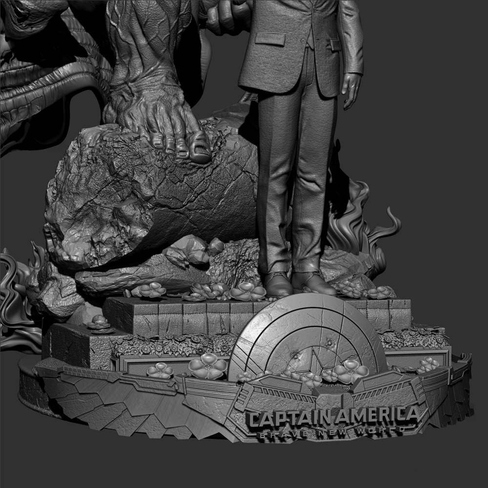 Red Hulk and Ross - Diorama