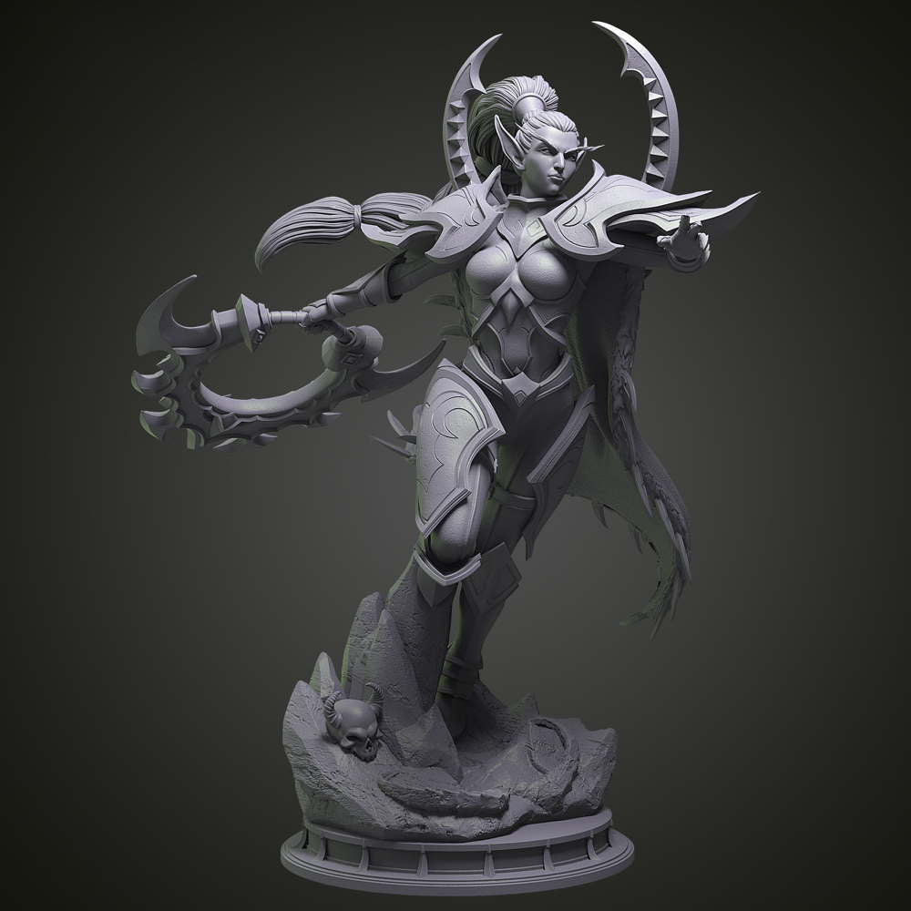 Maiev Shadowsong - Sculpture