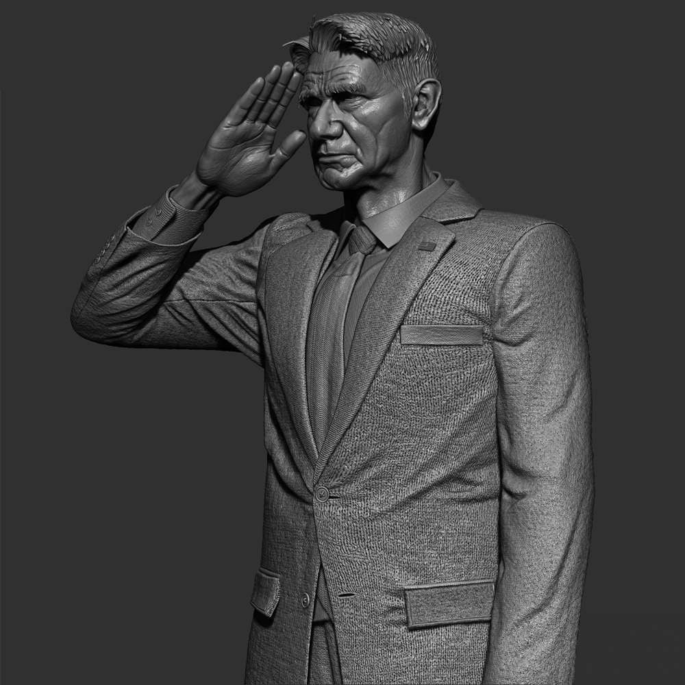 General Thaddeus Ross - Sculpture
