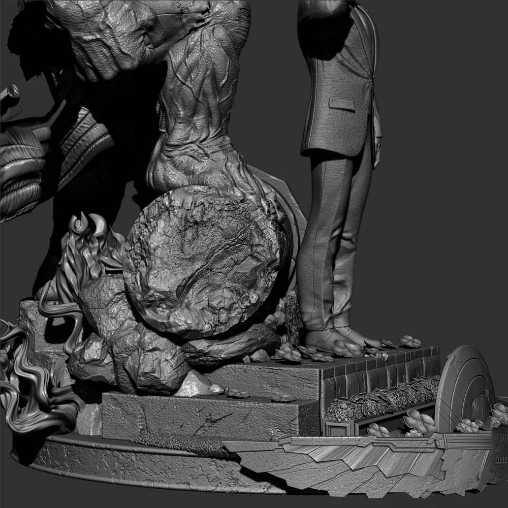 Red Hulk and Ross - Diorama