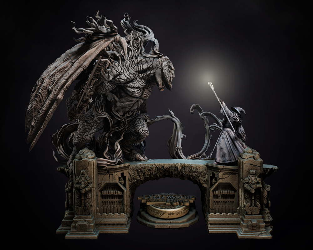 Gandalf vs Barlog - Diorama