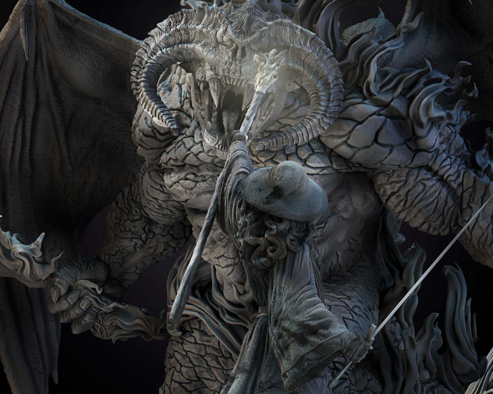 Gandalf vs Barlog - Diorama