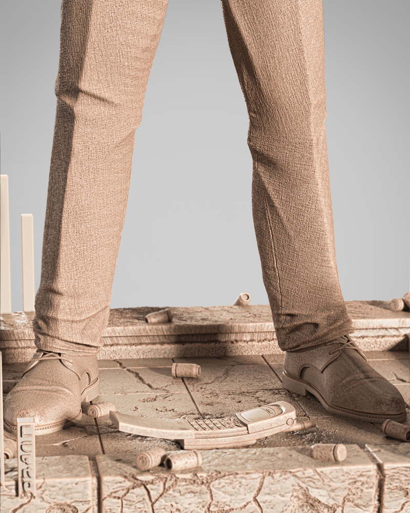 Agent Smith - Sculpture