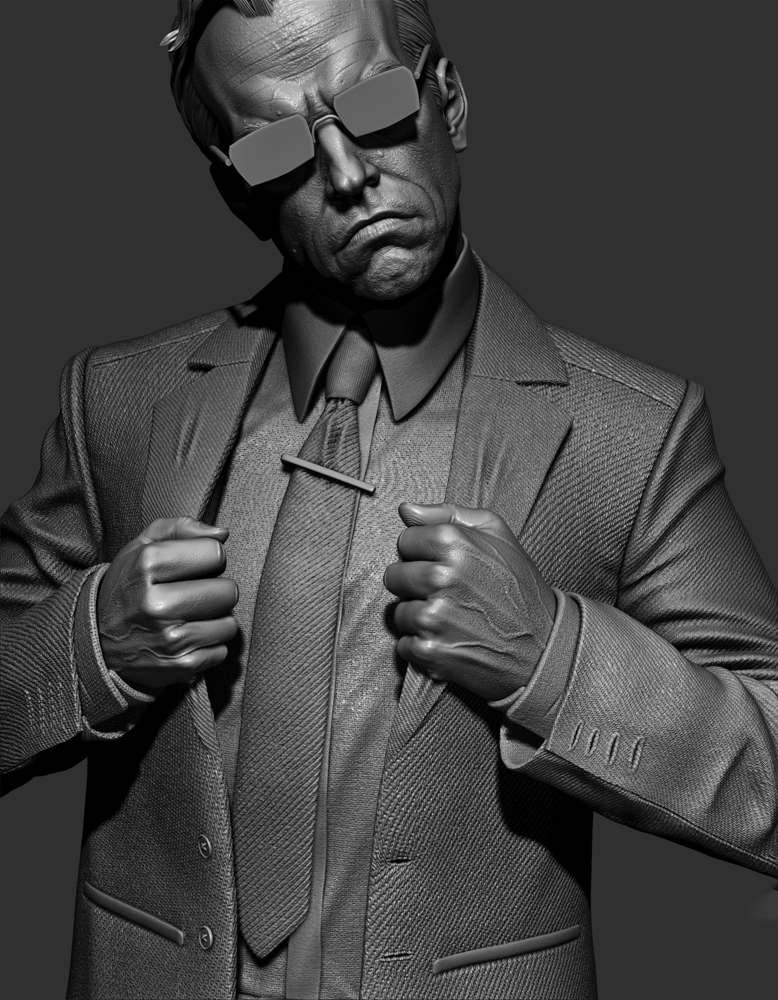 Agent Smith - Sculpture