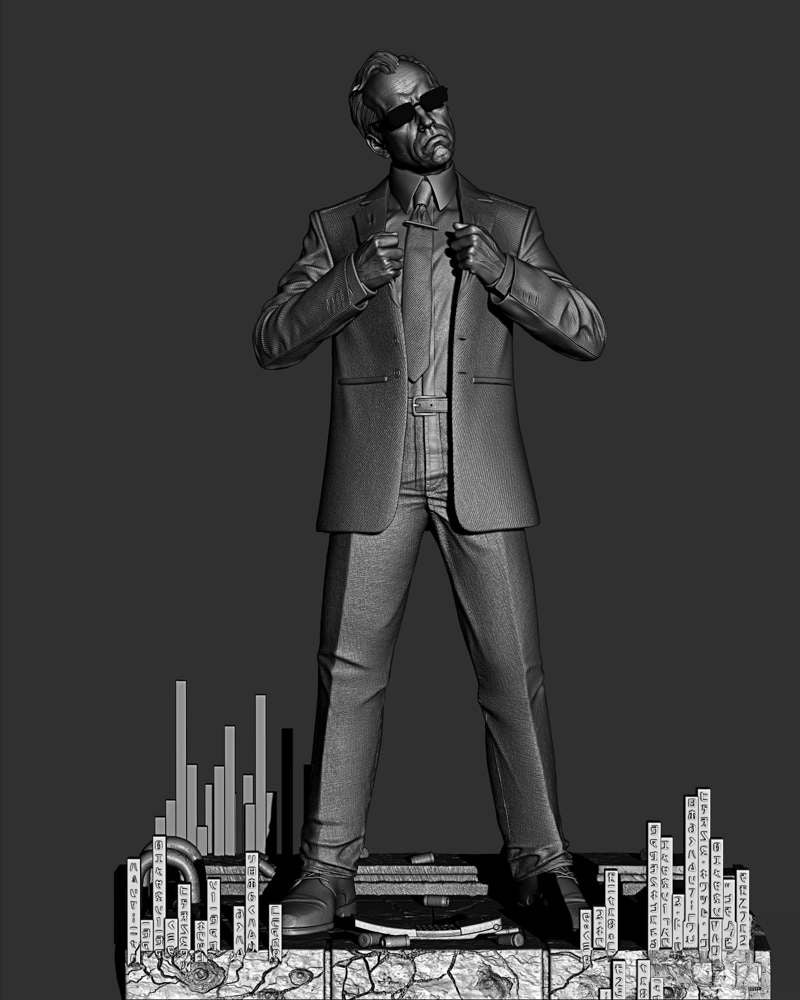 Agent Smith - Sculpture