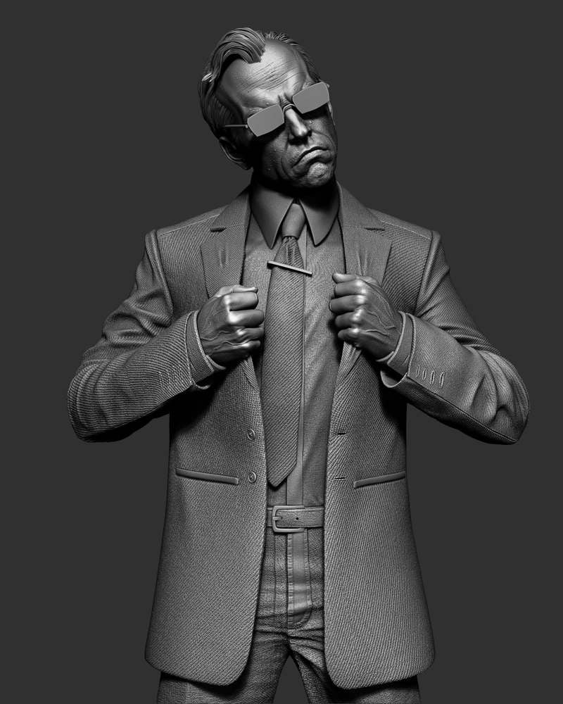 Agent Smith - Sculpture