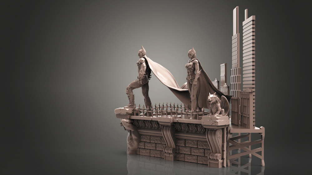 Batman and Catwoman #2 - Diorama