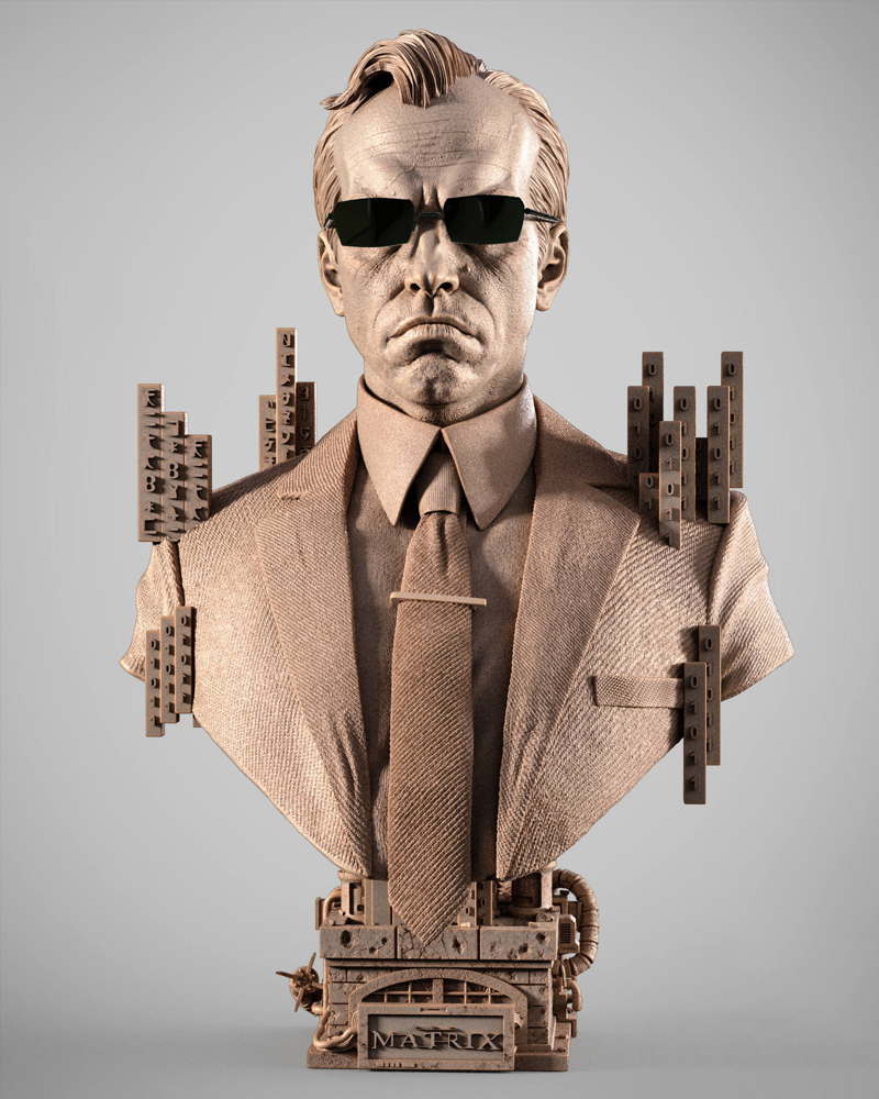 Agent Smith - Portrait Bust