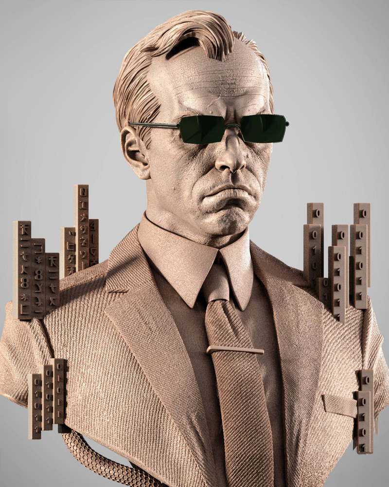 Agent Smith - Portrait Bust