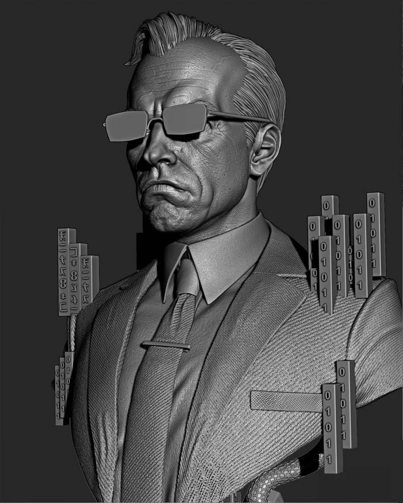 Agent Smith - Portrait Bust