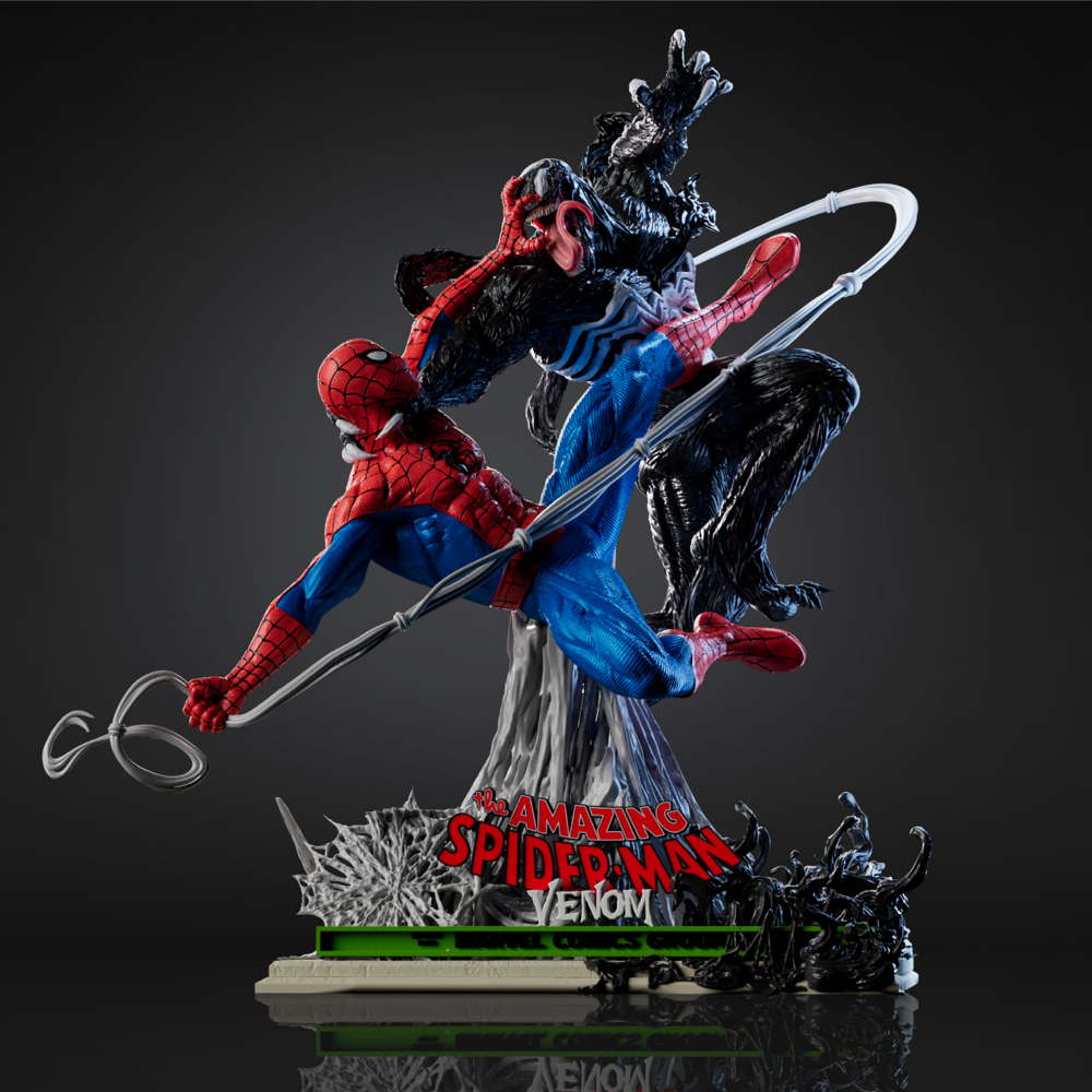 Spiderman and Venom - Diorama