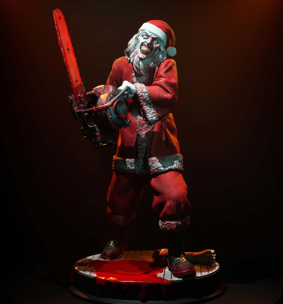 Santa Art the Clown - Sculpture