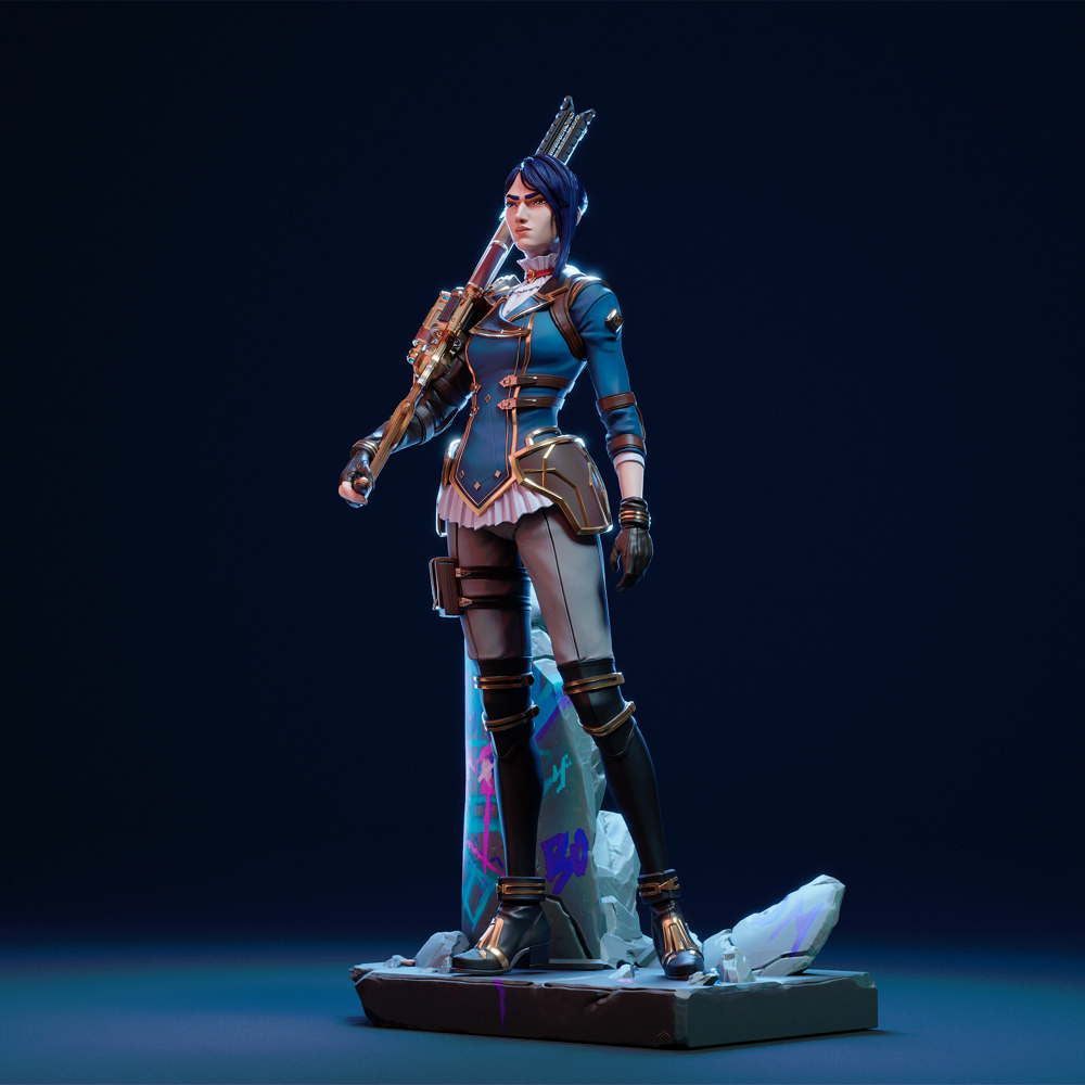 League of Legends - Caitlyn - Sculpture