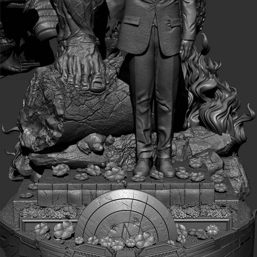 Red Hulk and Ross - Diorama
