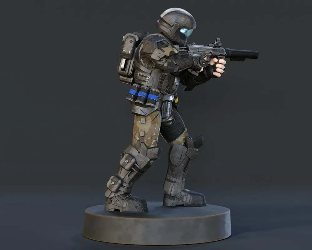 Halo Jackal - Sculpture