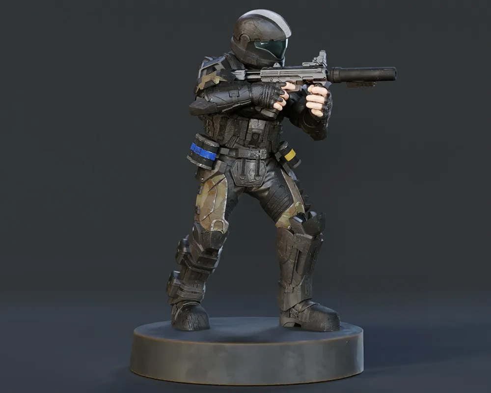 Halo Jackal - Sculpture