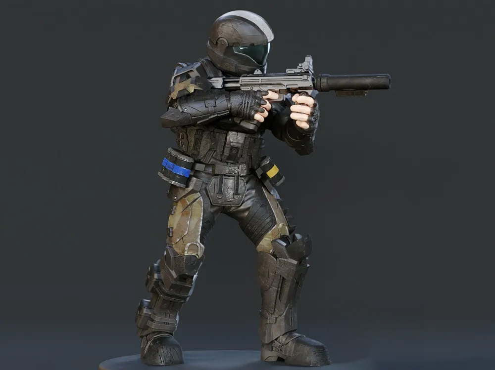 Halo Jackal - Sculpture