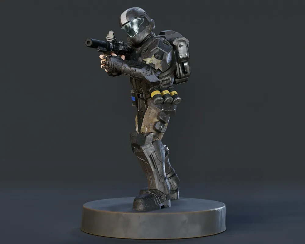 Halo Jackal - Sculpture