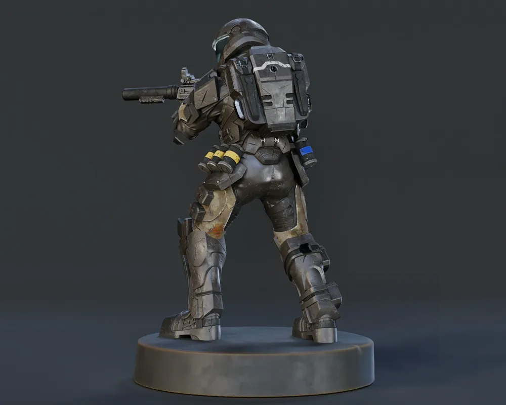 Halo Jackal - Sculpture