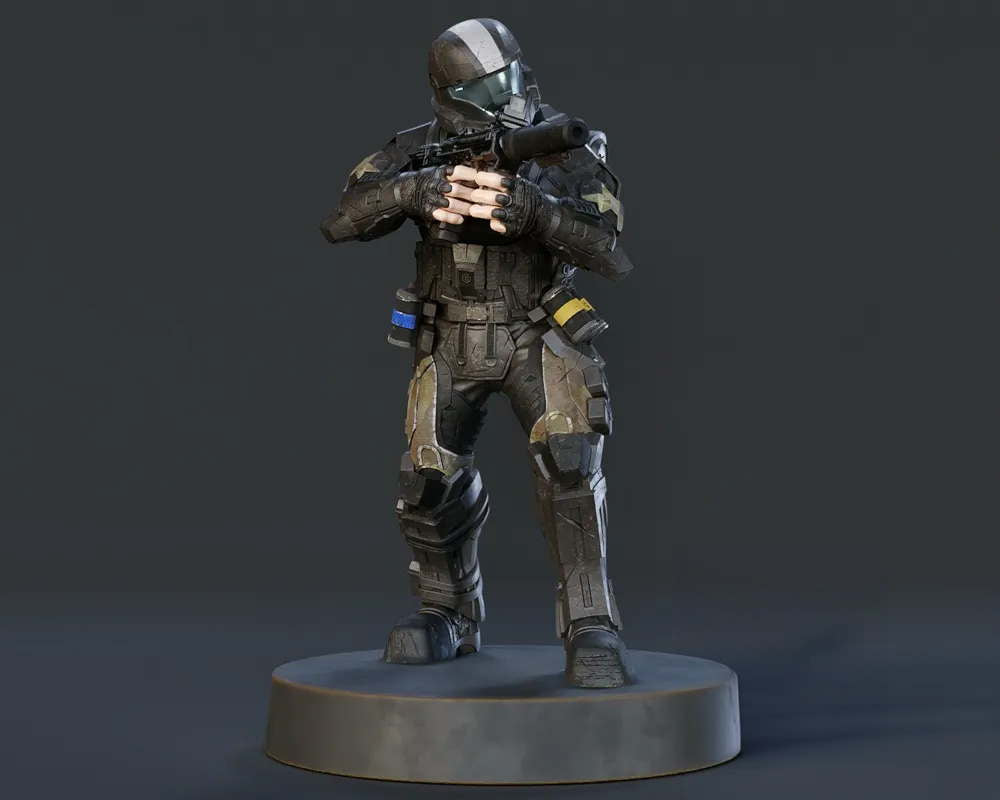 Halo Jackal - Sculpture