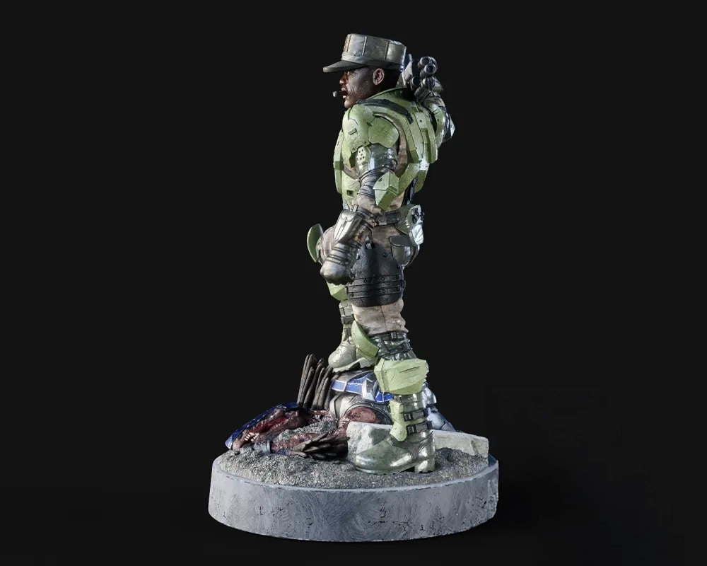 Halo UNSC Marine Sergeant Johnson - Sculpture